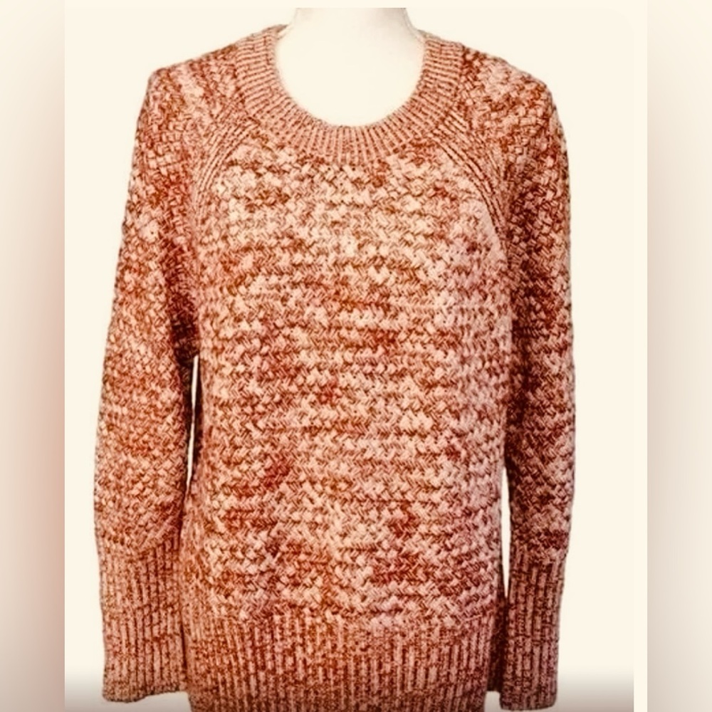 Universal Thread Marled Orange/White Cotton Blend… - image 2